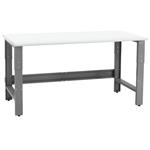 BenchPro Roosevelt Workbench, Cleanroom ESD Top, 1,200 lb Cap., Gray